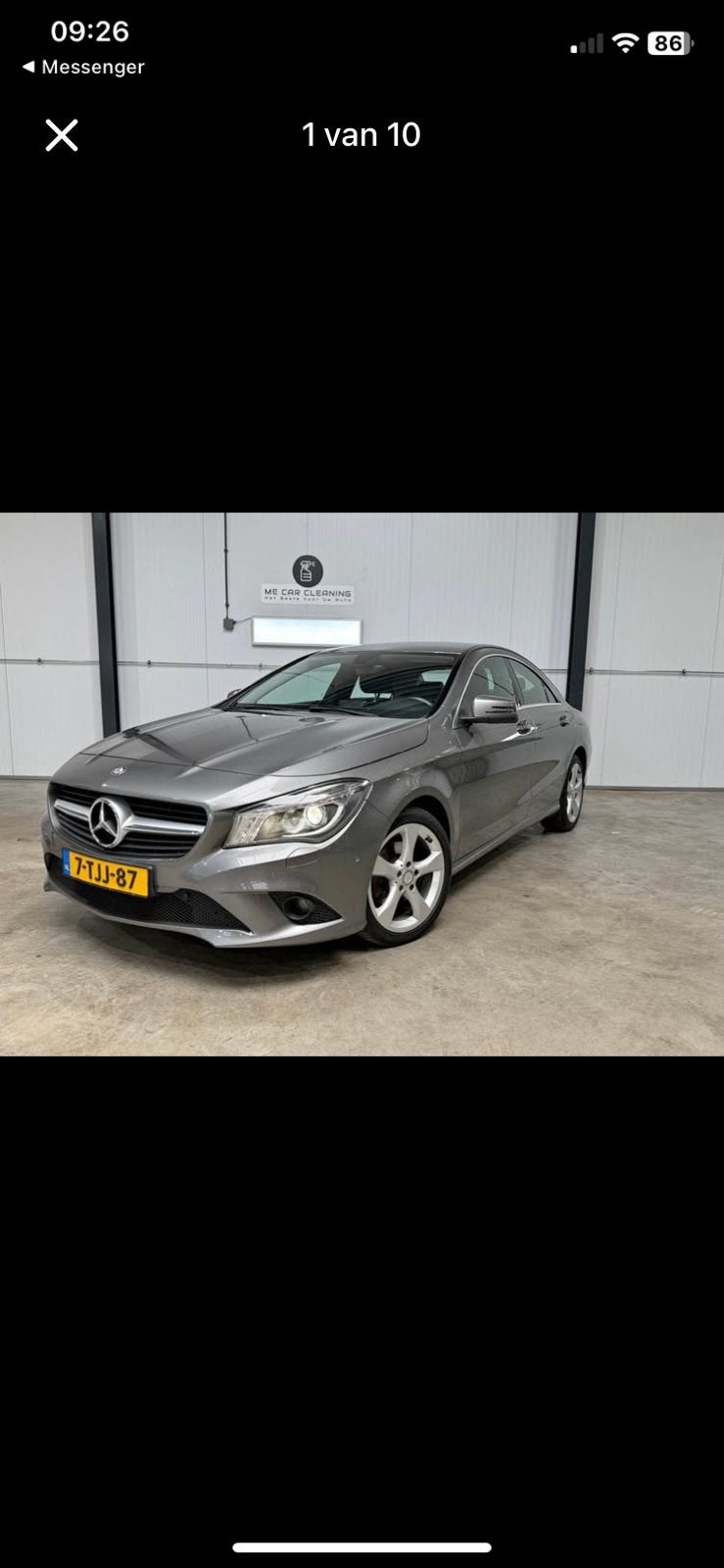 Mercedes-Benz CLA 180 1.6 90KW Blue Eff. Edit. 2014 Grijs, Auto's, Voorwielaandrijving, CLA, 1295 kg, 4 cilinders