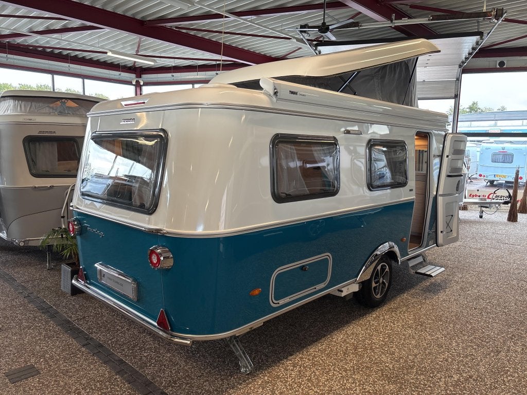 Eriba Touring 620 Harbour Blue Slaapdak, Caravans en Kamperen, Standaardzit, Bedrijf, 5 tot 6 meter, Eriba
