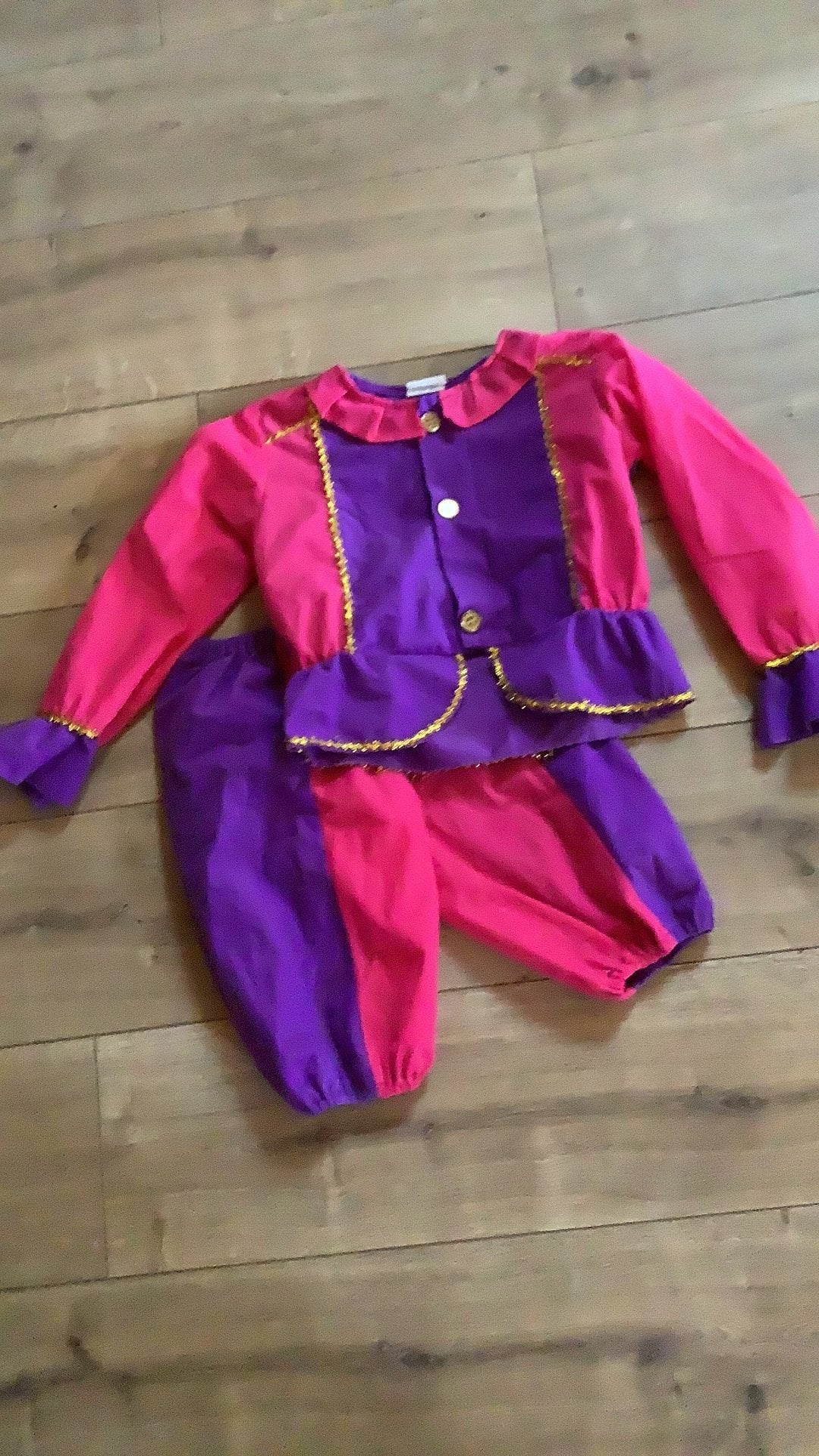 Zwarte piet pakje maat 104/110, Diversen, Ophalen of Verzenden, Gebruikt