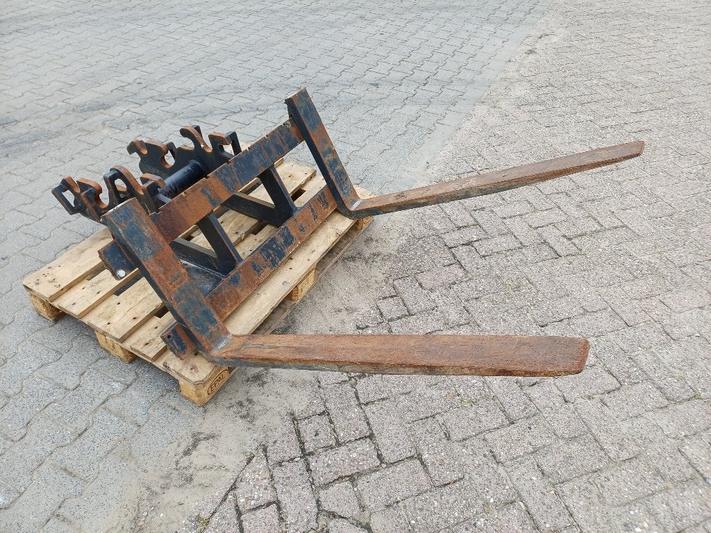 Tegelriek, Palletvorken, Stenenklem, Puinbak, Aanhanger, Ophalen