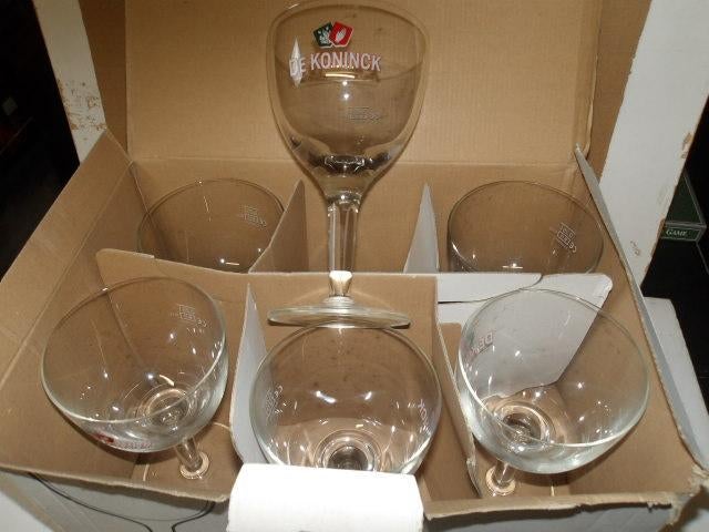 De Koninck bier glazenset (nr.2), Ophalen of Verzenden, Nieuw, Glas of Glazen, De Koninck