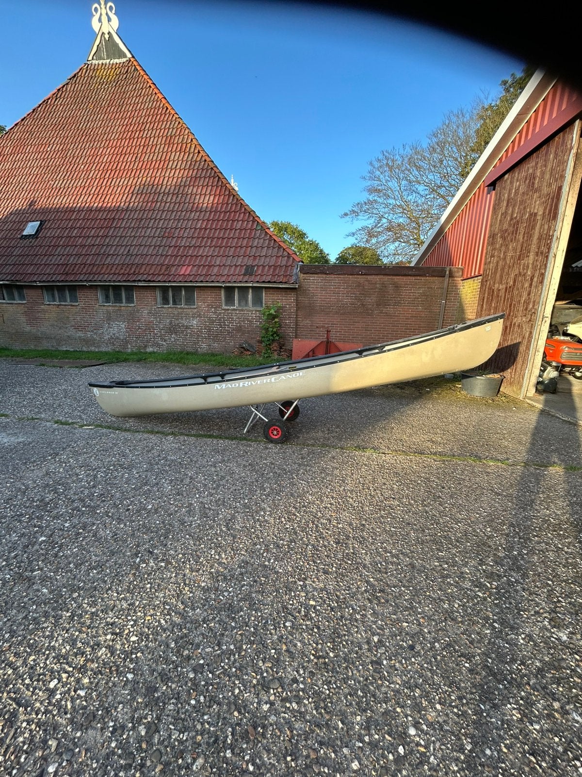 Keurige Mad river canoe.  2 persoons  als nieuw., Met peddels, Overige typen, Twee personen, Ophalen of Verzenden