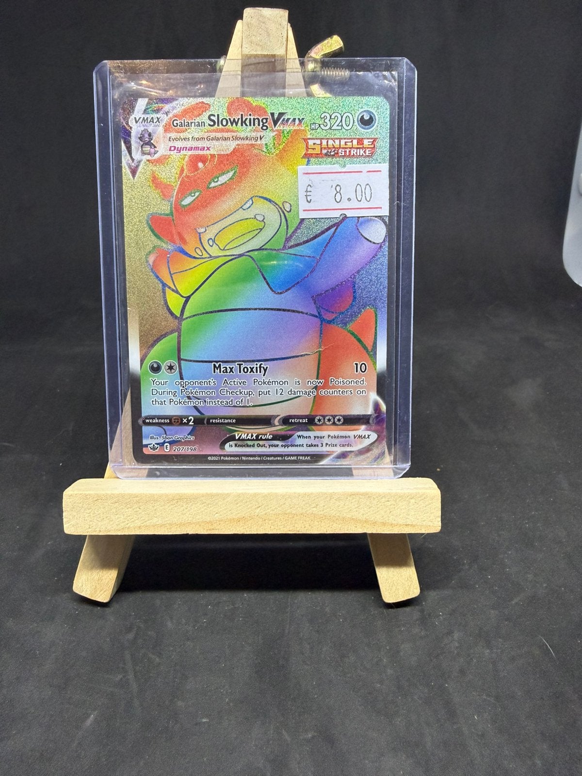 Galarian slowking vmax 207/198 nm/nm, Ophalen of Verzenden, Zo goed als nieuw