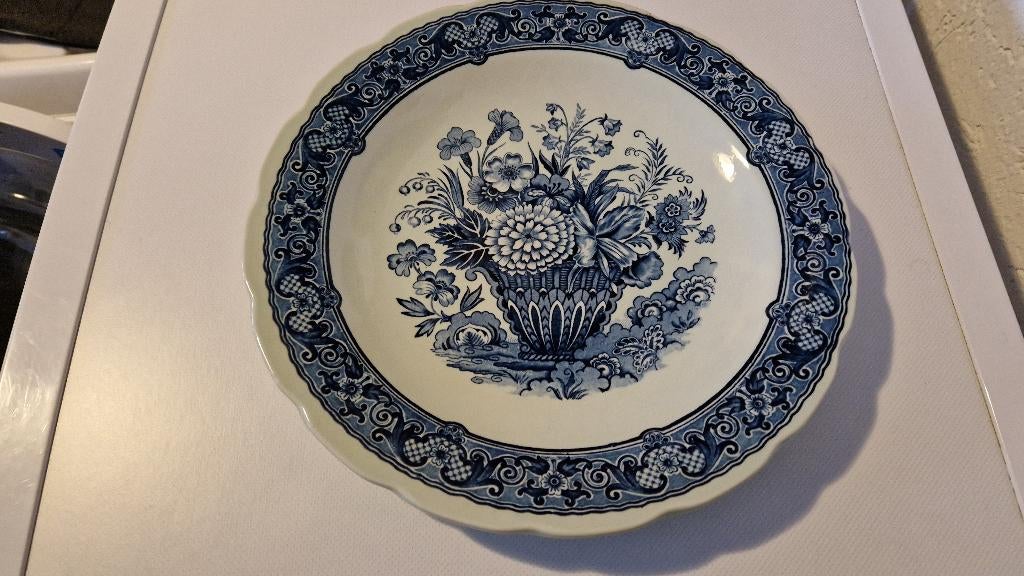 grote oude schotel boch delfts blauw, Ophalen of Verzenden