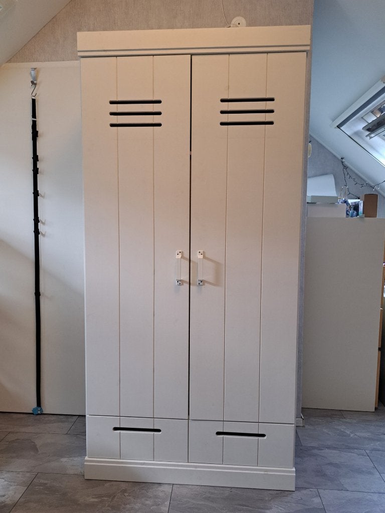WOOOD Connect kledingkast met lades, Gebruikt, 50 tot 100 cm, Modern, 150 tot 200 cm
