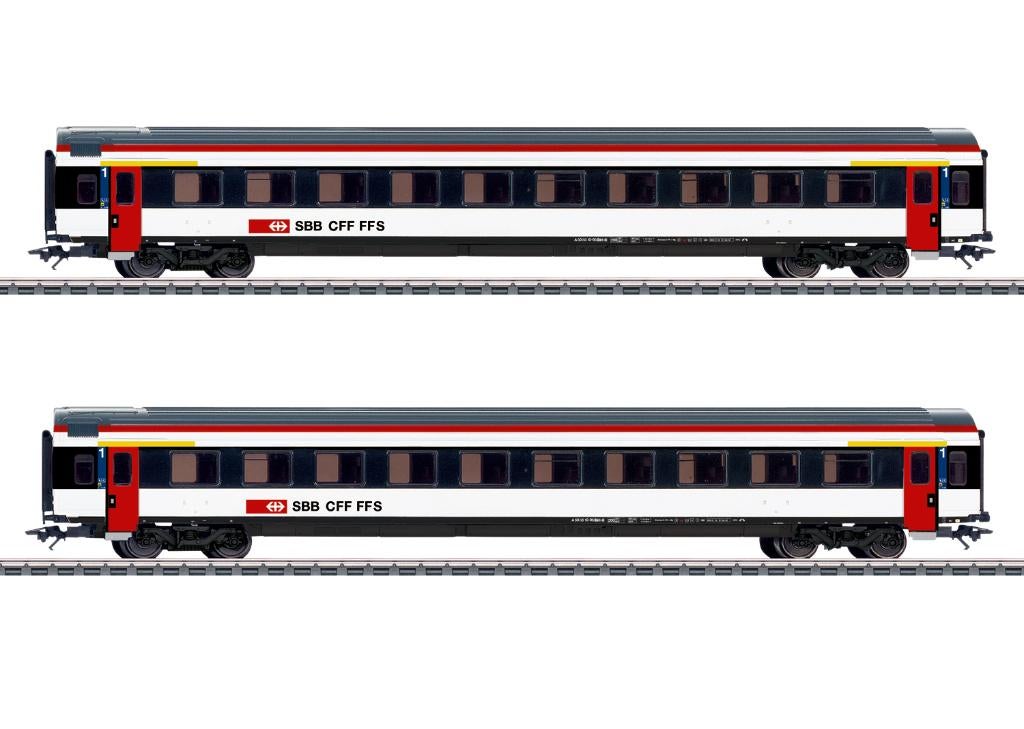 Märklin 42154 – Set 2x SBB EW IV Sneltreinrijtuigen 1e, Ophalen, Wisselstroom, Märklin, Nieuw