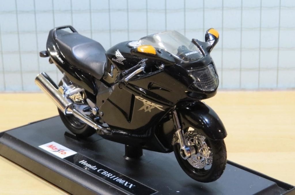 Honda CBR1100XX Blackbird black 1:18 Maisto, MayCheong, Maisto, Nieuw, Ophalen of Verzenden