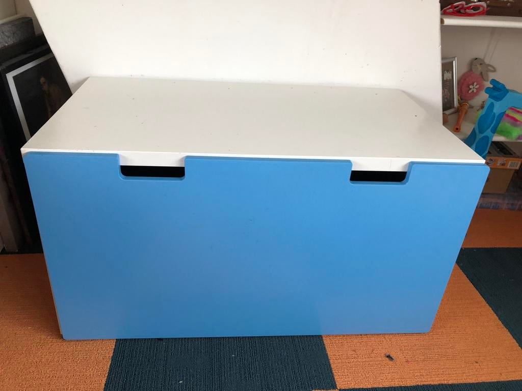 Opbergkast | Ladekast | Ikea | blauw en wit, Kast, Zo goed als nieuw, 75 tot 100 cm, Minder dan 50 cm