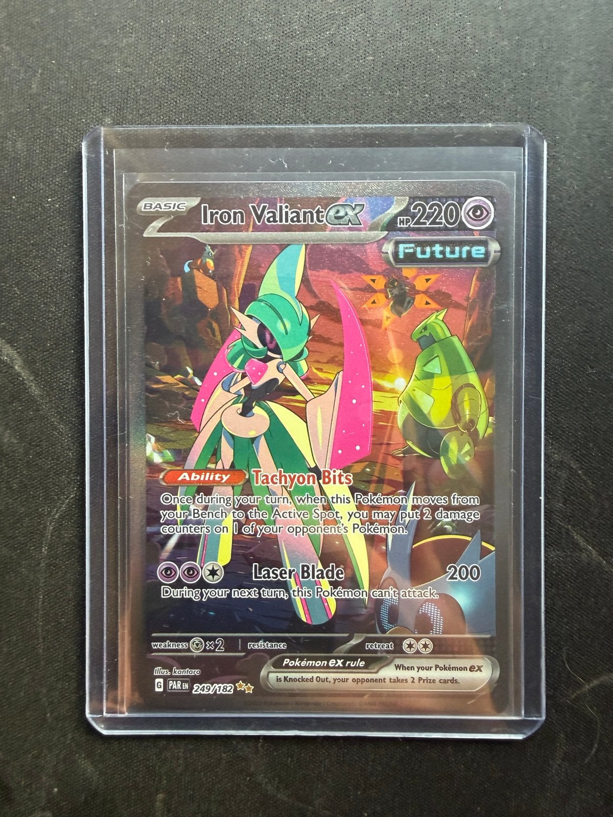 Iron Valiant ex 249/182, Ophalen of Verzenden, Zo goed als nieuw, Losse kaart, Foil