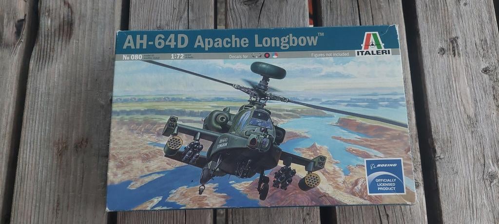 AH-64D apache longbow 1/72 italeri 080, 1:72 tot 1:144, Italeri, Helikopter, Nieuw