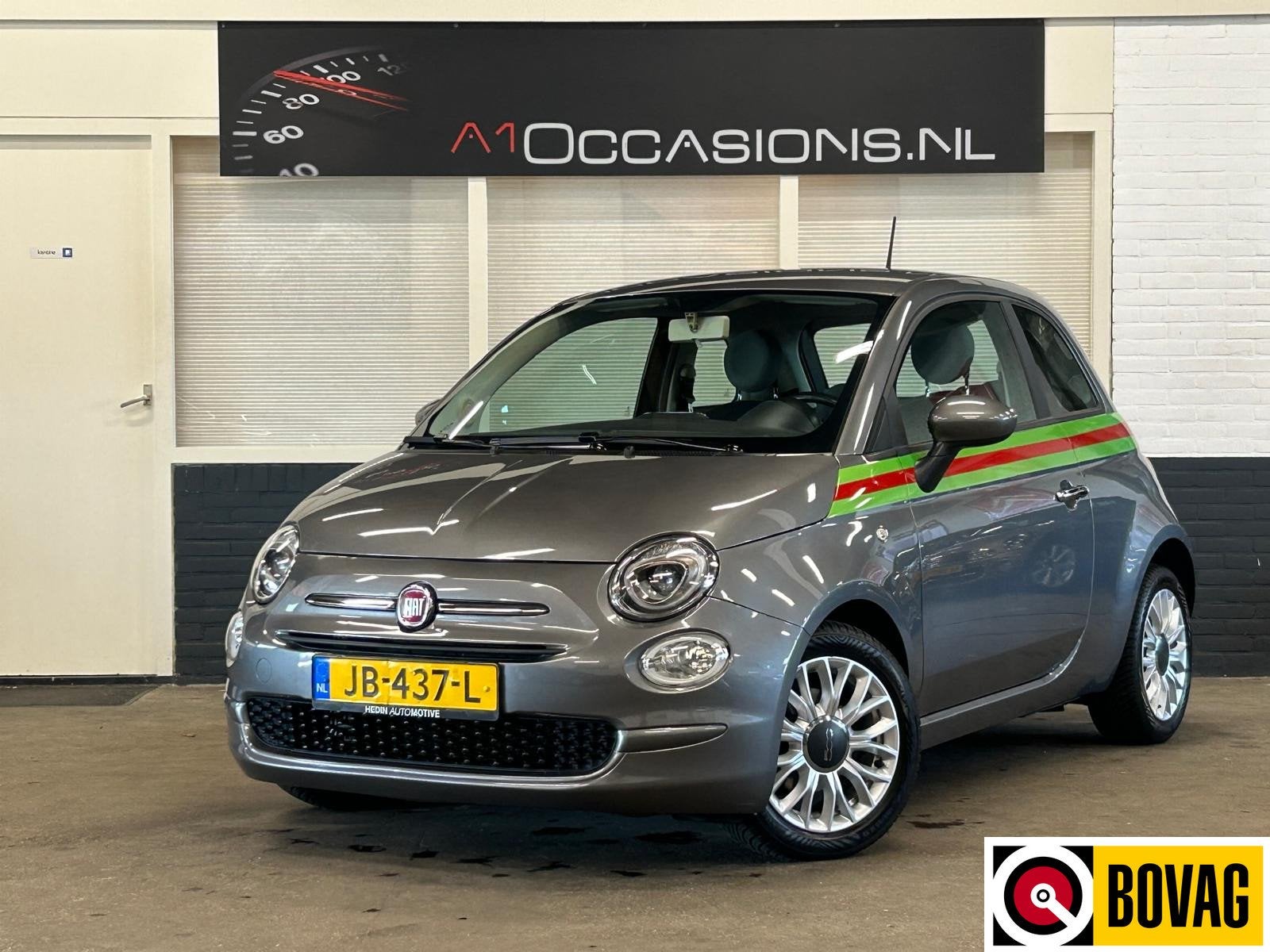 Fiat 500 0.9 TwinAir Turbo Popstar (bj 2016, automaat), Stof, Gebruikt, Origineel Nederlands, Bedrijf