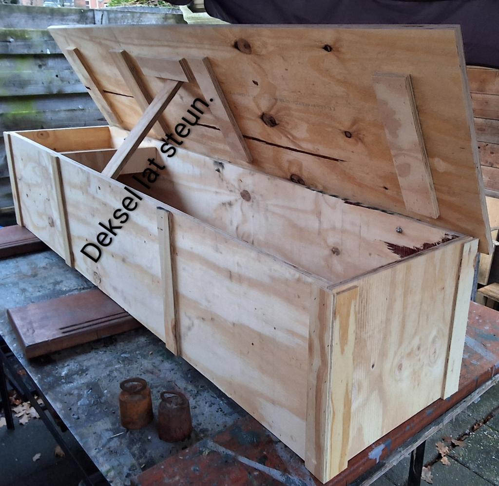 Tuin terras opbergkisten tuinmeubels zitkist tuinmeubelkist, Ophalen, Nieuw, Hout, Overige typen