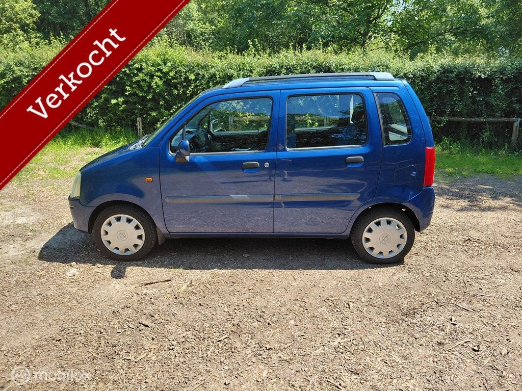 Opel Agila 1.2-16V Comfort Apk 28-01-2027, Auto's, Opel, Voorwielaandrijving, 40 €/maand, Blauw, Origineel Nederlands