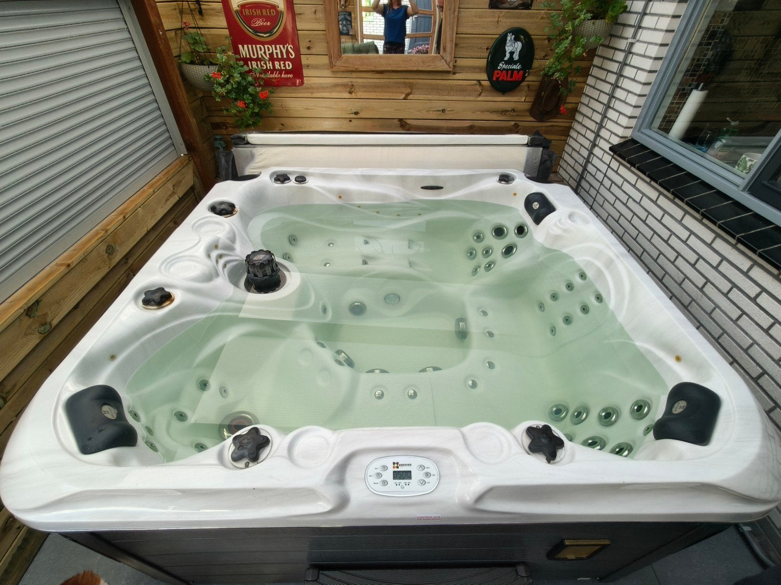 Passion Jacuzzi 210x200 5 persoons, Ophalen, Gebruikt, Trap, Vast