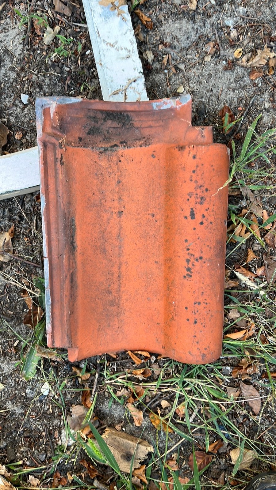 Op te halen: bijna 50 dakpannen., Doe-het-zelf en Verbouw, Dakpannen en Dakbedekking, Ophalen, Gebruikt, Steen of Klei, 5 tot 10 m²