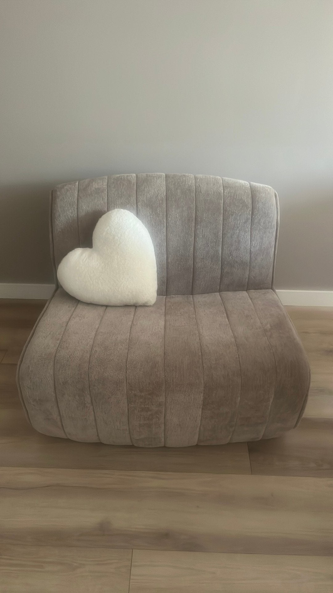 Als nieuw! Fauteuil Busto Taupe, Ophalen, Tweepersoons, 75 tot 100 cm, Zo goed als nieuw
