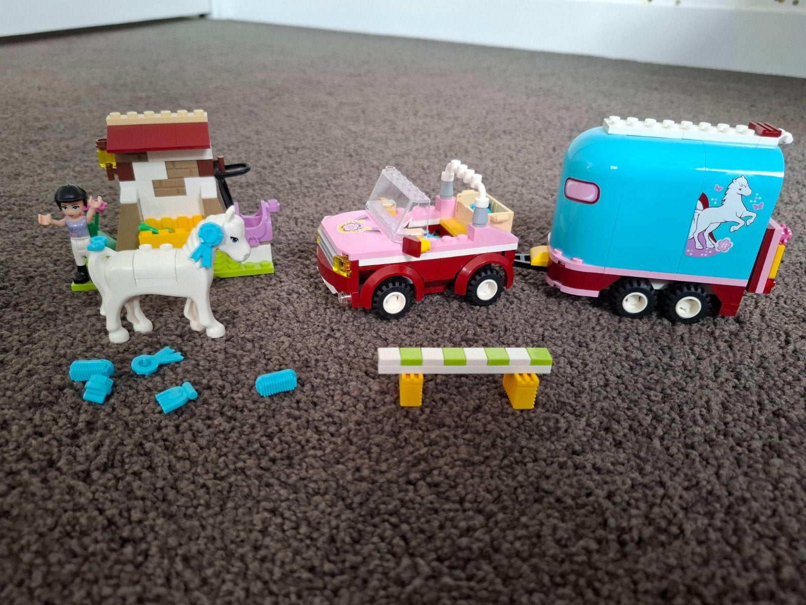 Lego Friends 3186: Paardentrailler met auto en paard, Ophalen, Gebruikt, Lego, Friends