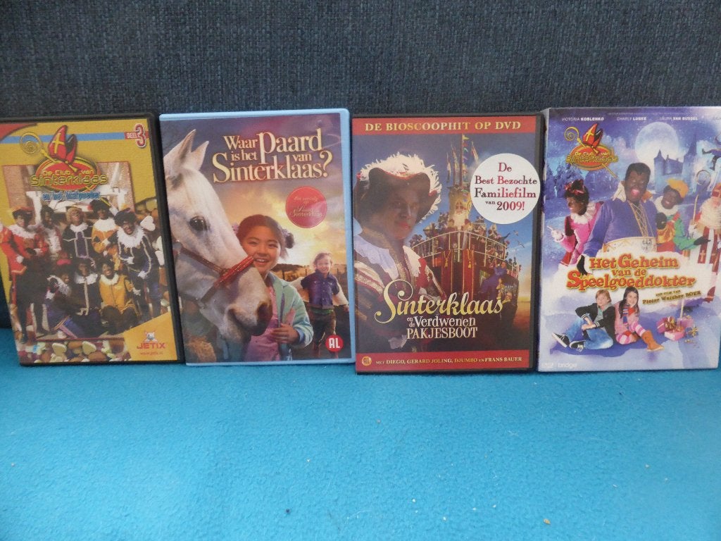 T.k. 4 Kinderdvd's , Thema: Sinterklaas., Alle leeftijden, Zo goed als nieuw, Sinterklaas, Film