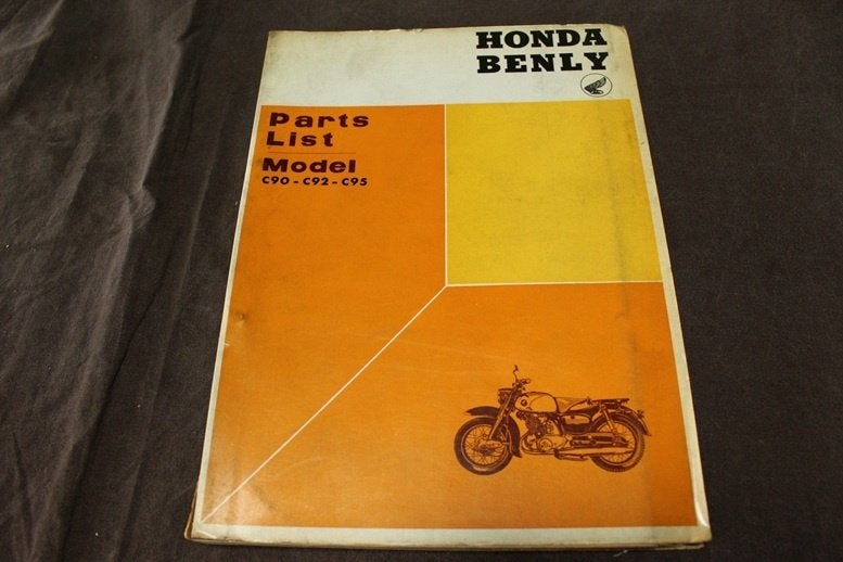Honda Benly C90 C92 C95 twins 1960 motorcycle parts list, Ophalen of Verzenden, Honda