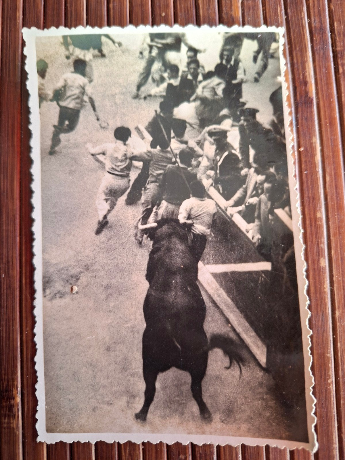 Oude ansichtkaart Pamplona Encierro de los Toros, Ophalen of Verzenden