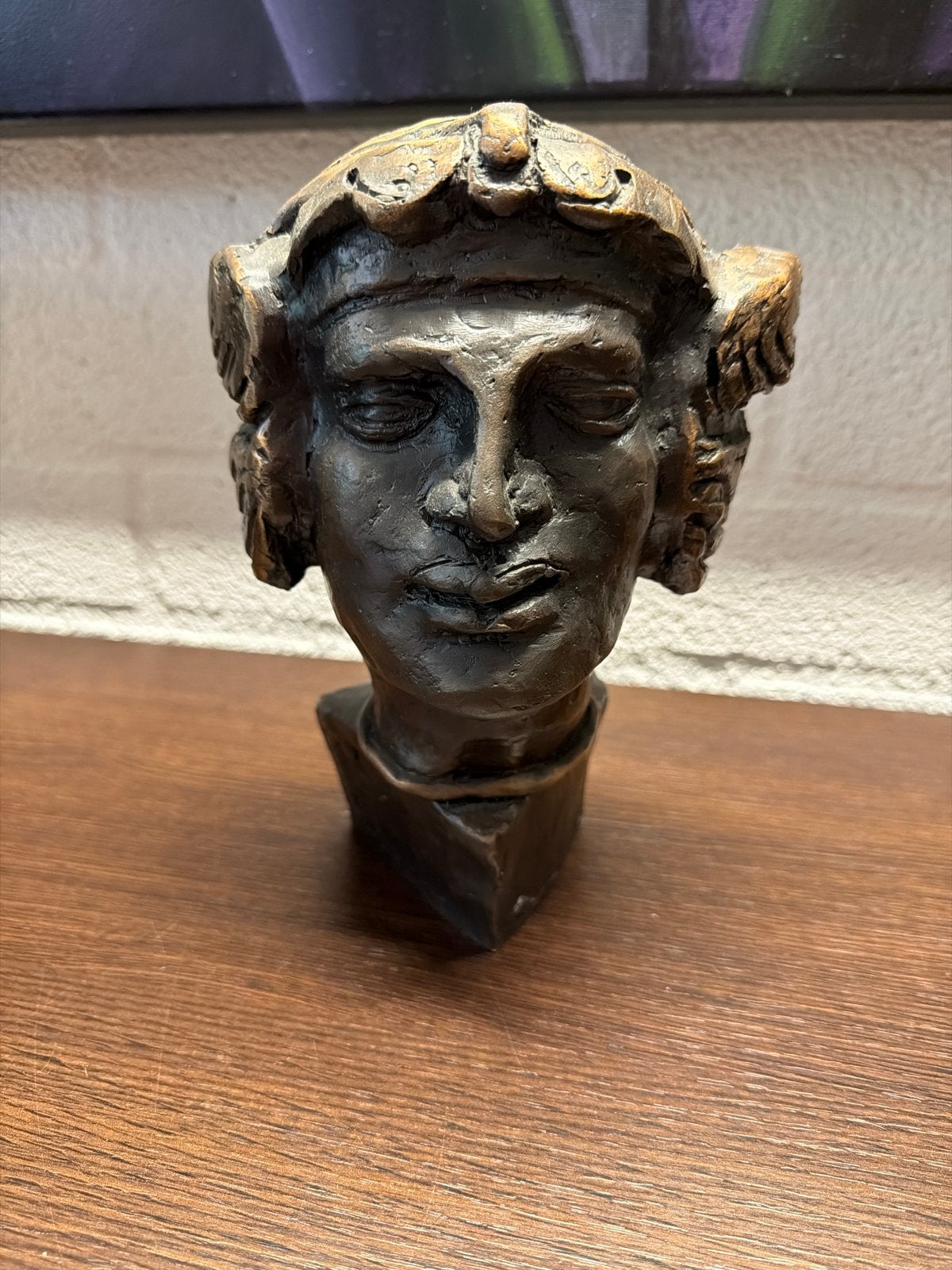 Bronzen Buste van Gerti Bierenbrrdspot, Antiek en Kunst, Kunst | Beelden en Houtsnijwerken, Buste, Ophalen of Verzenden, 20 - 50 cm