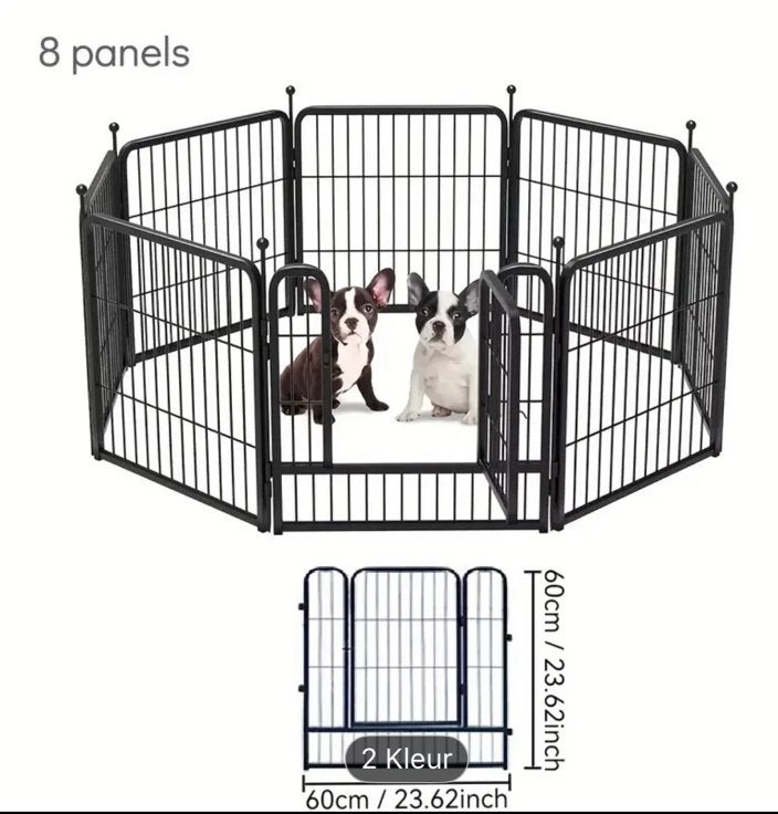 *Puppyren zwart 60 cm hoog NIEUW*, Dieren en Toebehoren, Hondenbenches, Ophalen of Verzenden, Nieuw