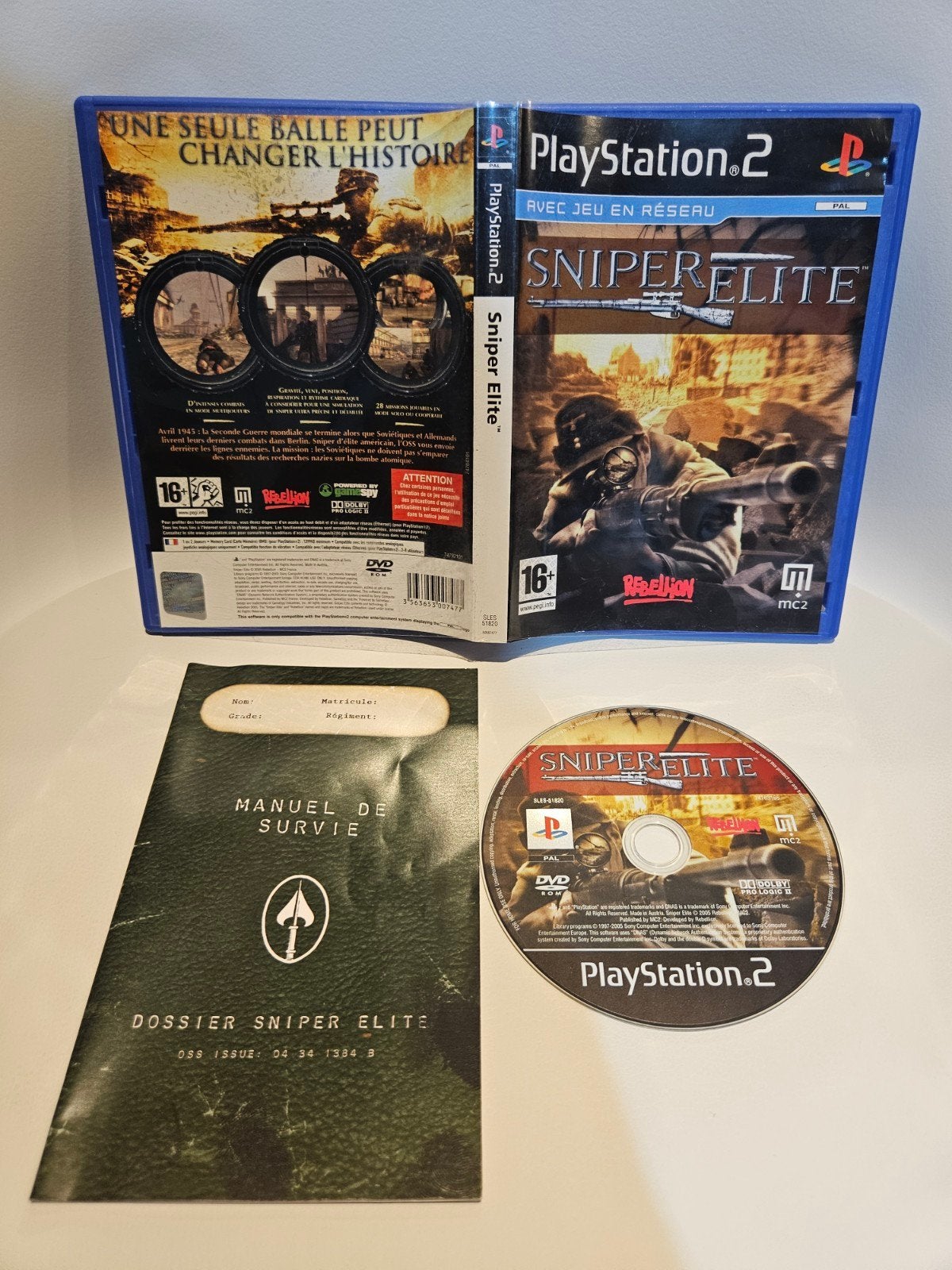 Sniper Elite PS2, Shooter, 1 speler, Ophalen of Verzenden, Zo goed als nieuw