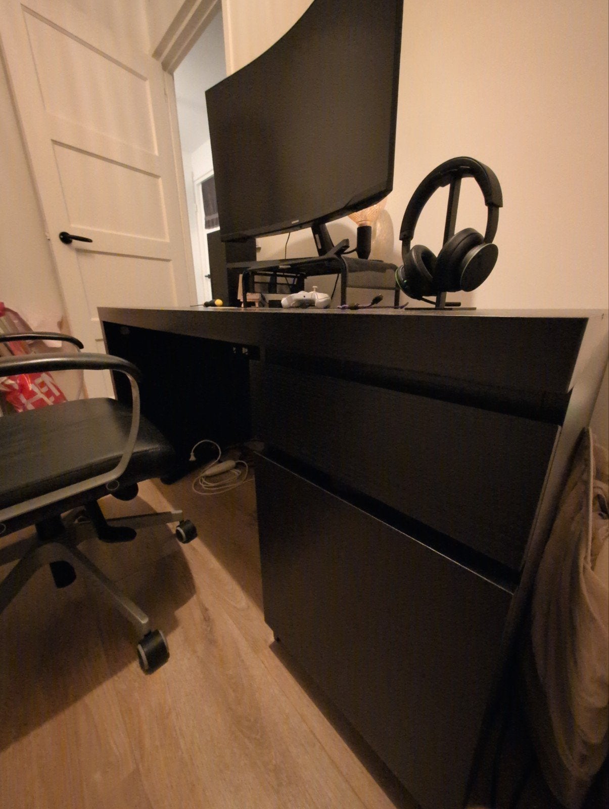 IKEA MALM BUREAU, Ophalen, Met lades, Gebruikt, 65 cm