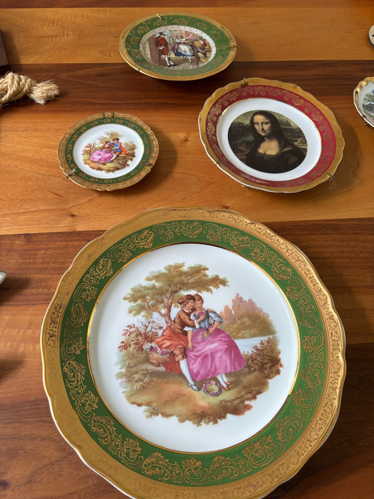 Decoratieve Wandborden - Set van 4 met Klassieke Afbeeldinge, Ophalen of Verzenden