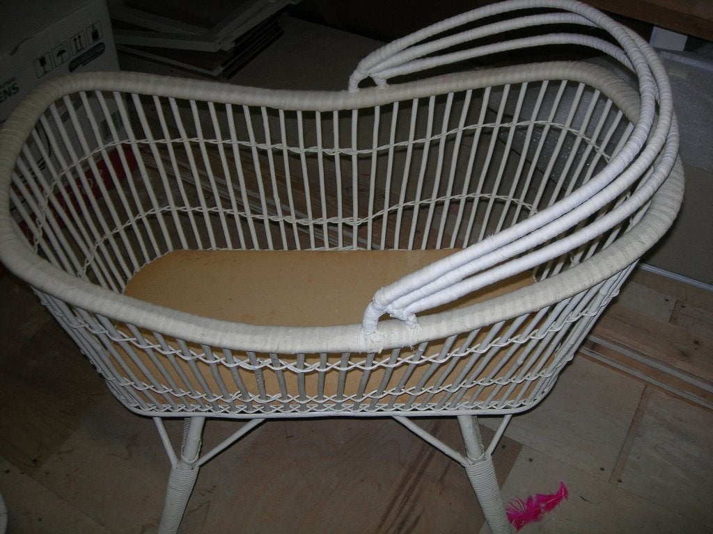 rieten wieg, Kinderen en Baby's, Babywiegjes en Ledikanten, Ophalen, Gebruikt, Wieg
