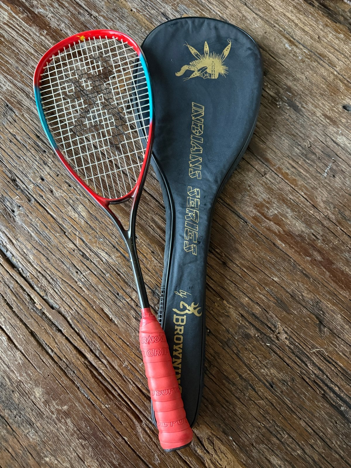 Browning Squashracket Indians Series met hoes, Sport en Fitness, Ophalen of Verzenden, Zo goed als nieuw