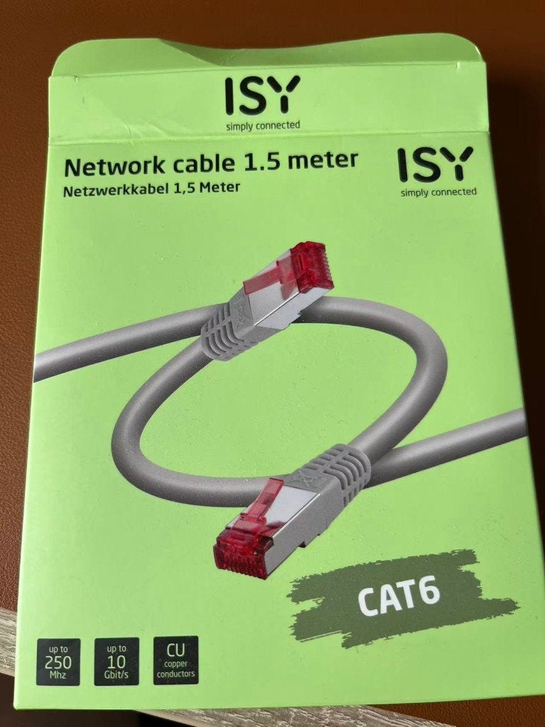 network cable, Ophalen, Zo goed als nieuw