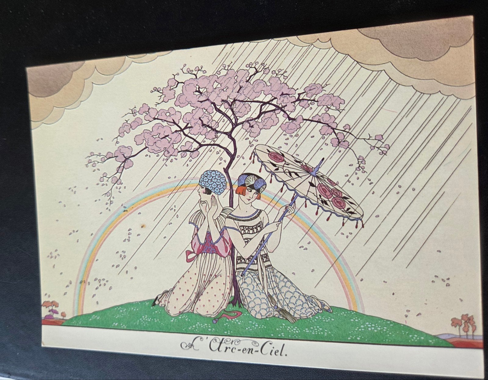 George Barbier Ansichtkaart - L'Arc-en-Ciel (1920), Ophalen of Verzenden, 1980 tot heden, Ongelopen, Overige thema's