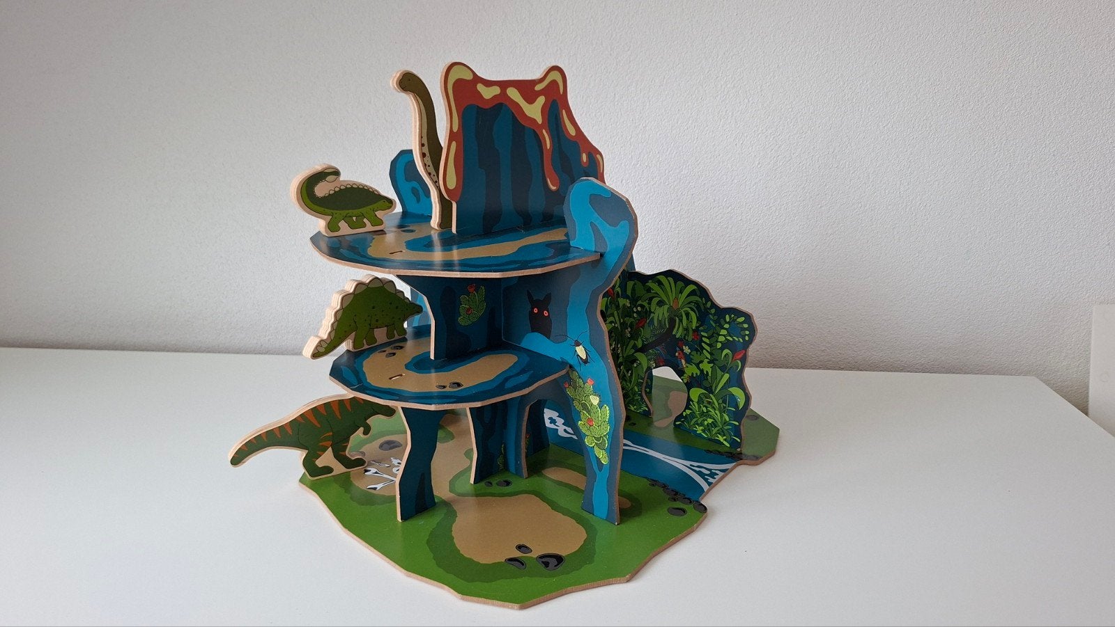 Ikea dinosaurus speelset met vulkaan en dino's, Ophalen, Zo goed als nieuw, Jongen of Meisje