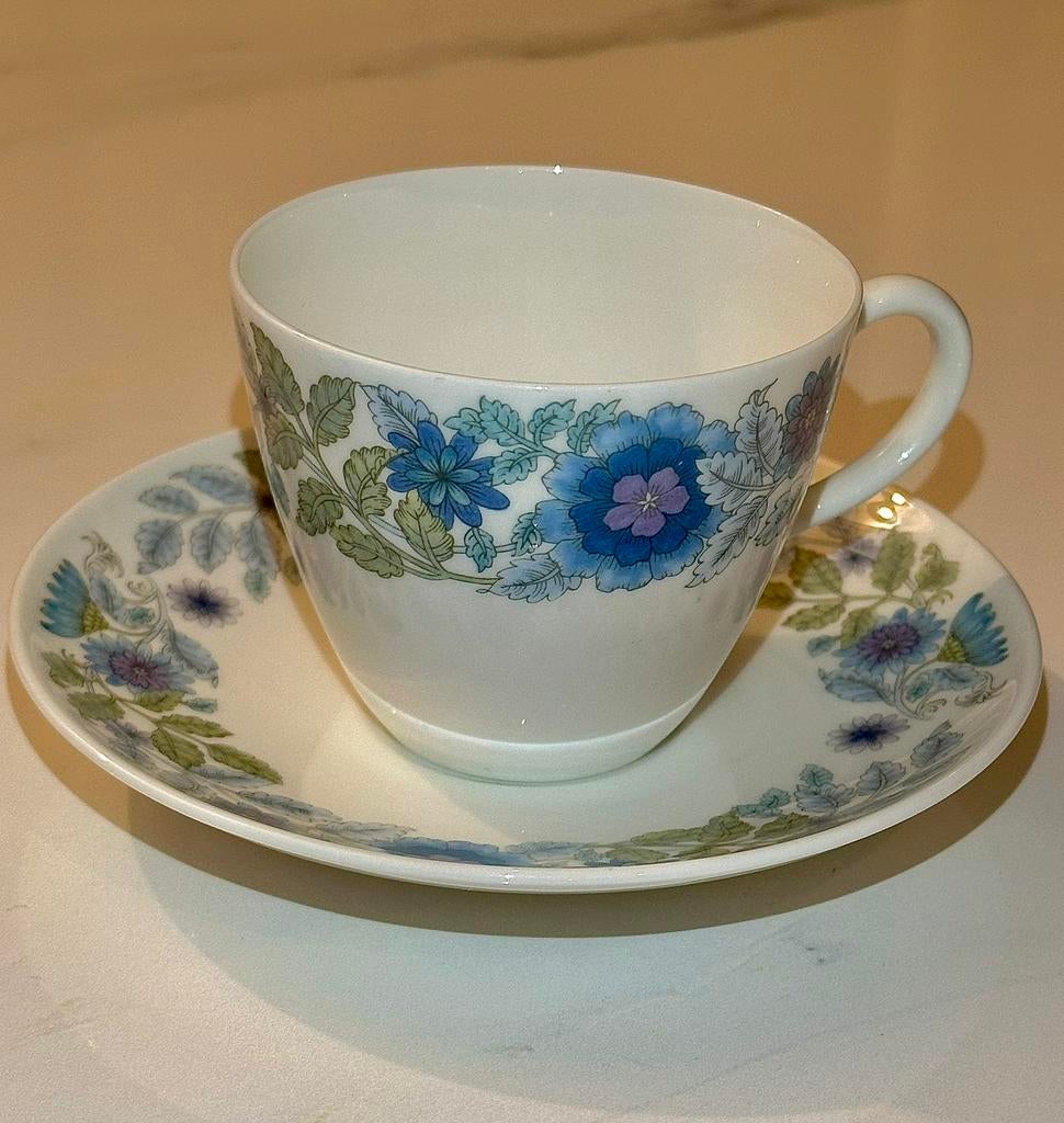 Wedgwood Clementine Kop & Schotel -Klassiek Engels Design, Huis en Inrichting, Keuken | Servies, Ophalen of Verzenden, Zo goed als nieuw