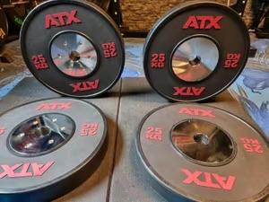 ATX Competition Bumper plates 25kg en 10kg, Sport en Fitness, Fitnessmaterialen, Ophalen, Zo goed als nieuw