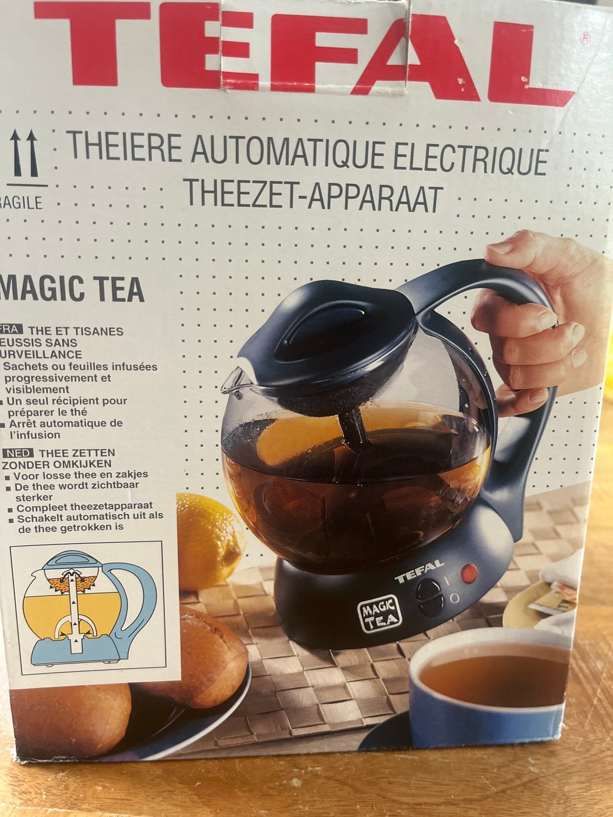Tefal Magic Tea Theezetapparaat - Automatisch, Witgoed en Apparatuur, Waterkokers, 1 tot 2 liter, Ophalen, Gebruikt