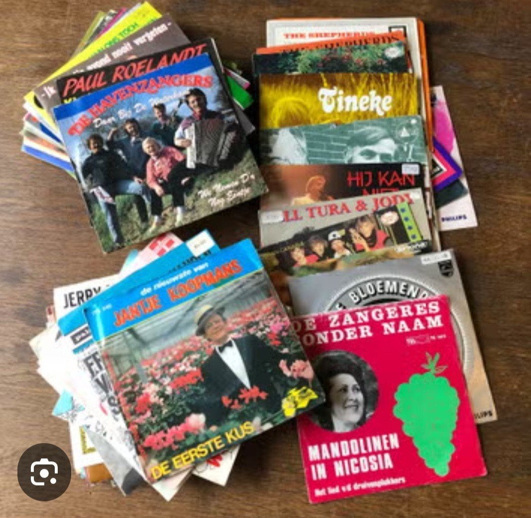 gezocht singels vinyl, Cd's en Dvd's, Ophalen, Gebruikt, Overige genres, 7 inch