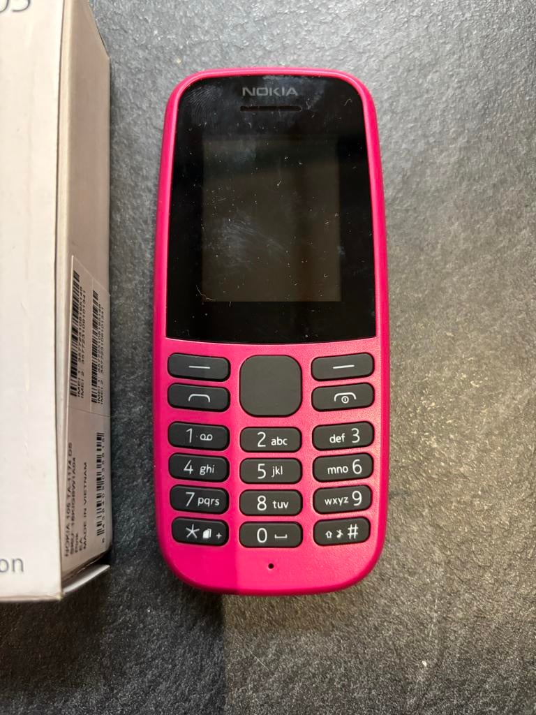 Nokia 105 Dual SIM - Roze (4e editie), Telecommunicatie, Mobiele telefoons | Nokia, Nieuw, Zonder abonnement, Zonder simlock, Klassiek of Candybar
