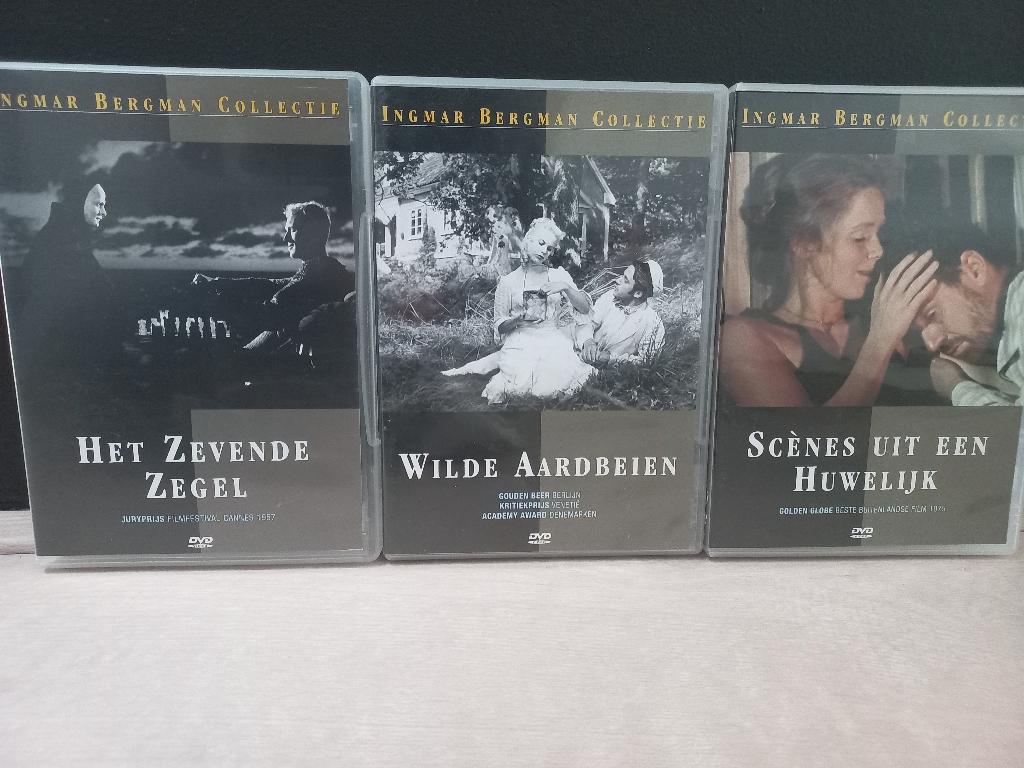 3x Ingmar Bergman DVD Zevende Zegel Wilde Aardbeien Scenes.., Alle leeftijden, Ophalen of Verzenden, Zo goed als nieuw, Scandinavië
