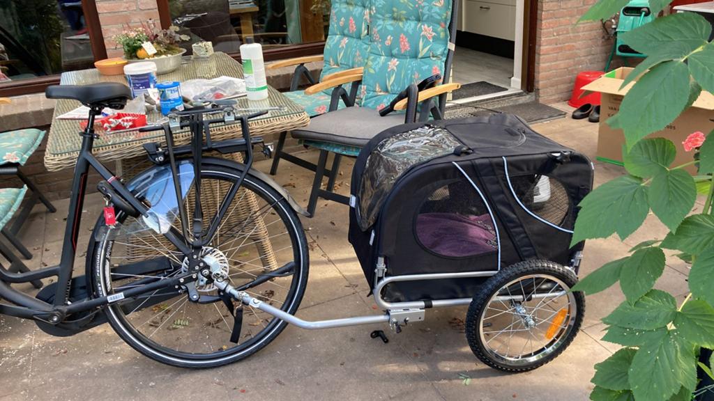 Honden fietskar, Dieren en Toebehoren, Honden-accessoires, Ophalen of Verzenden, Zo goed als nieuw
