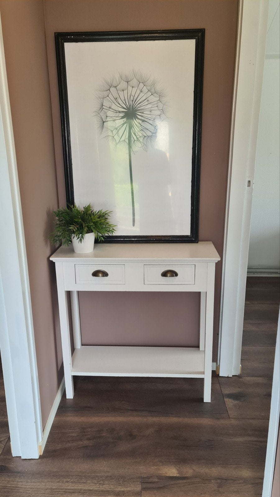 Witte side table, Ophalen, Gebruikt, 55 tot 75 cm, Landelijk, Modern