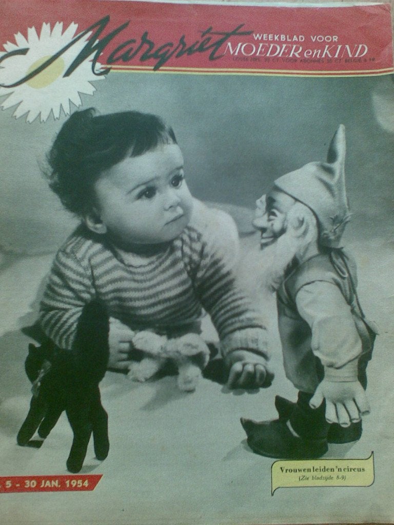 Margriet - moeder en kind nr. 5 / 1954, Verzenden, Gelezen, Damesbladen