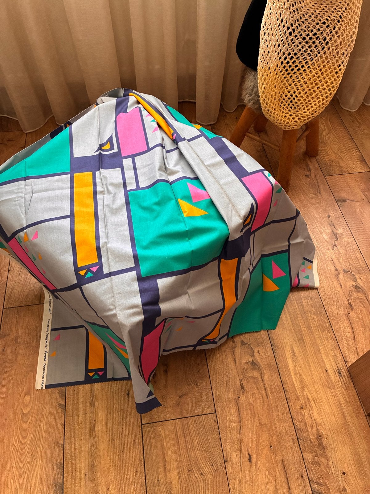 Decoratieve Stof Angelo - Exclusief Ontwerp, Meerkleurig, 120 cm of meer, Nieuw, Ophalen of Verzenden
