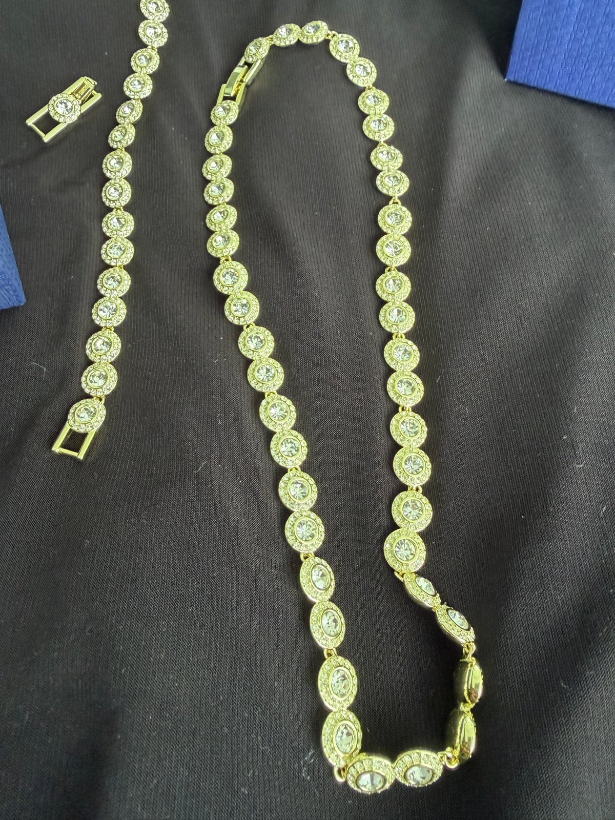 Swarovski ketting en armband angelina set 1.1, Sieraden, Tassen en Uiterlijk, Met kristal, Overige materialen, Gebruikt, Ophalen of Verzenden