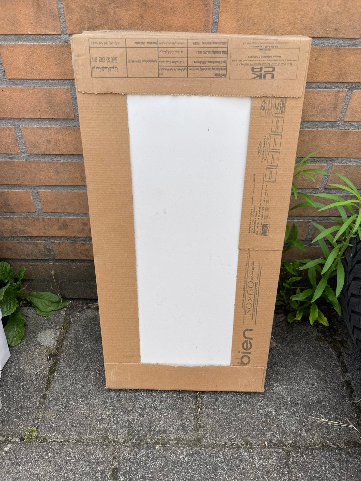 Wandtegel mat wit 30x60 gerectificeerd, Ophalen, 40 tot 60 cm, Zo goed als nieuw, Minder dan 5 m²
