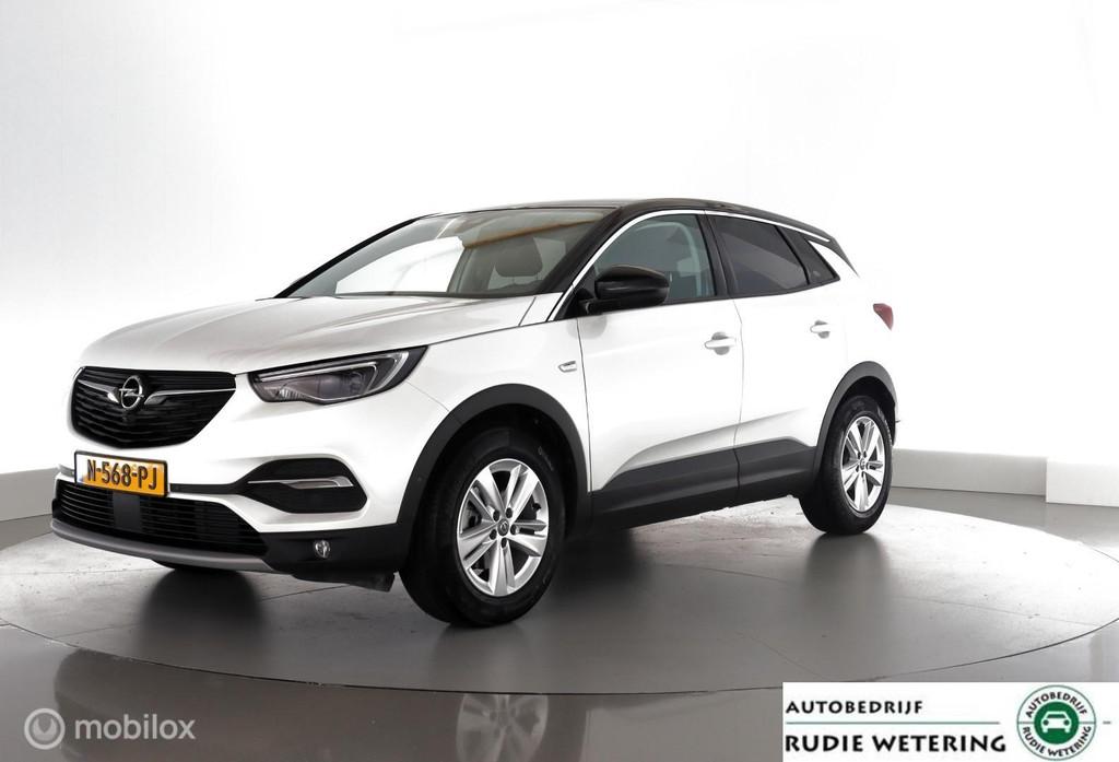 Opel Grandland X 1.2 T automaat Business Elegance leder|wint, Auto's, Opel, 1199 cc, Met garantie (alle), Wit, Bedrijf