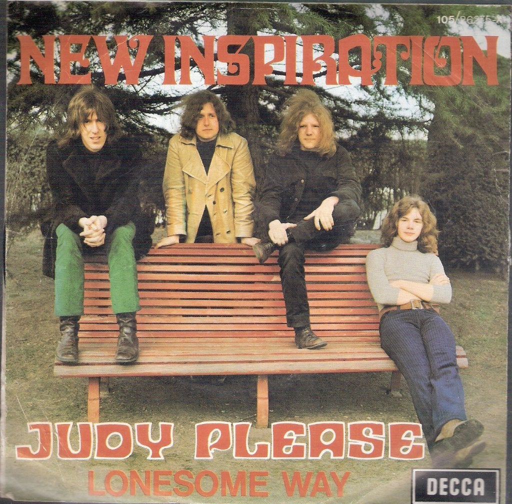 New Inspiration - Judy Please / Lonesome Way met fotohoes, Ophalen, Gebruikt, Pop
