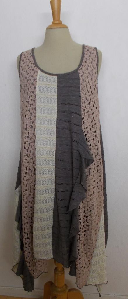 Aparte Ibiza/hippie look jurk van Bohemia! XL, Bruin, Verzenden, Maat 46/48 (XL) of groter, Zo goed als nieuw