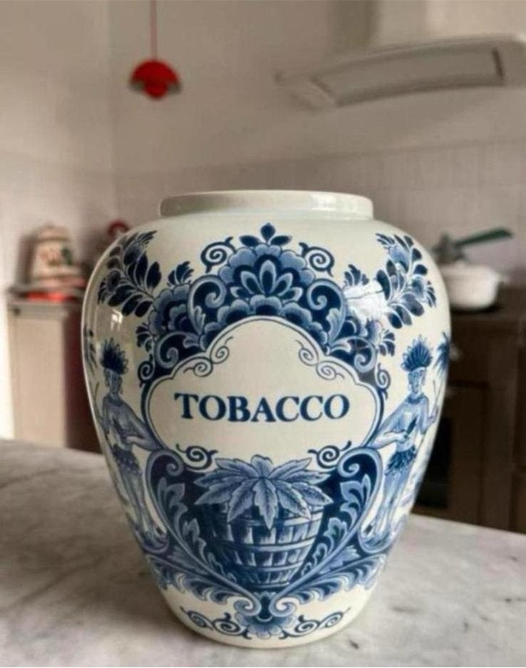 Tabakspot Vaas Antiek Delfts Blauw, Antiek en Kunst, Ophalen of Verzenden
